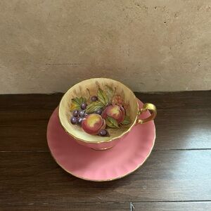 COPY - Aynsley pink Orchard teacup & saucer